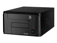 Inter-Tech MI-008 ITX Ultralille formfaktor Mini ITX Ingen strømforsyning Sort
