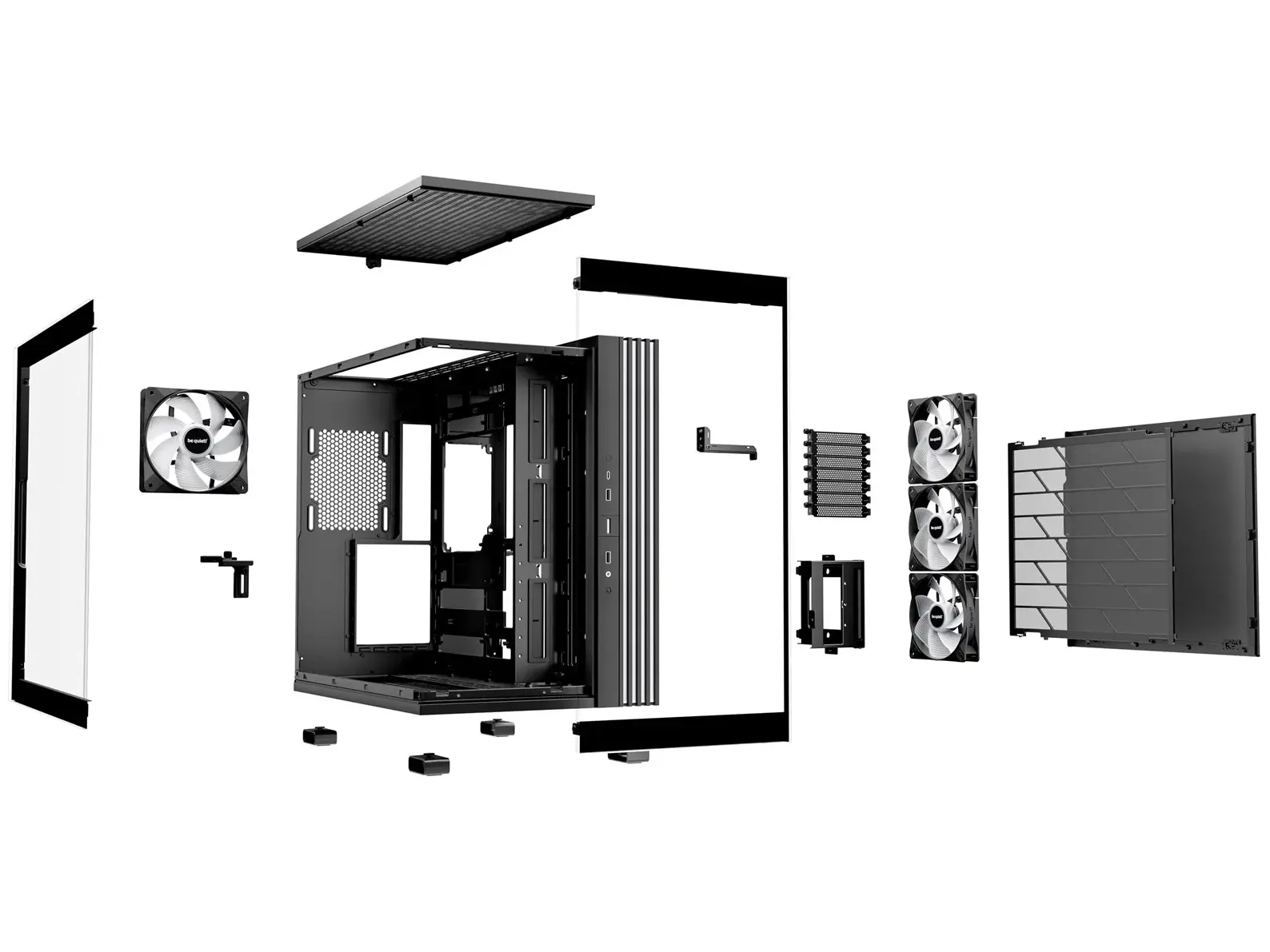 be quiet! Light Base 600 LX Tårn ATX Ingen strømforsyning Sort - Image 4