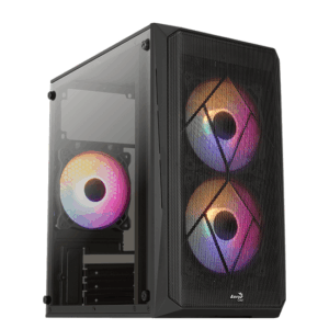 AeroCool CS-107-A-BK-v2 Tower Micro ATX Sort