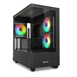 Sharkoon Elite Shark CM100 Tårn M-ATX Ingen strømforsyning Sort