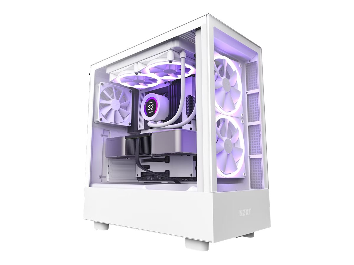 NZXT H series H5 Elite Tower Udvidet ATX Hvid - Image 2