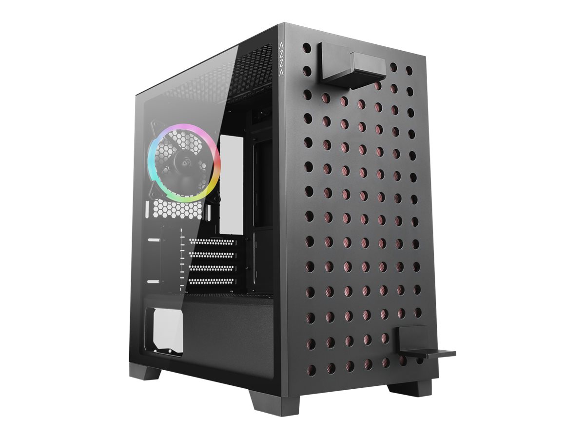 AZZA Elise Tower Micro ATX Sort Transparent - Image 2