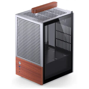 Jonsbo T6 Lille formfaktor Mini-ITX Ingen strømforsyning Sølv