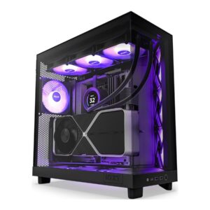 NZXT H series H6 Flow RGB Tower ATX Sort