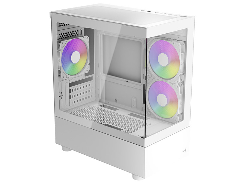AeroCool Viewport Mini Tårn Micro ATX Ingen strømforsyning Hvid - Image 7