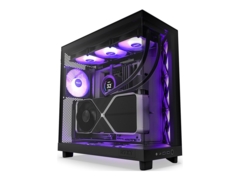 NZXT H series H6 Flow RGB Tower ATX Sort - Image 2