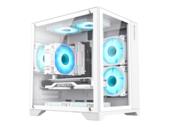 GameMax Infinity MINI WH Tower FlexATX Hvid Transparent - Image 2